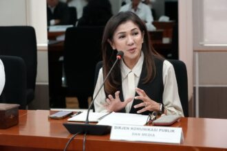 Direktur Jenderal Komunikasi Publik dan Media (Dirjen KPM) Kemkomdigi, Fifi Aleyda Yahya, menjelaskan bahwa Mudikpedia Lebaran 2025 dirancang untuk memudahkan masyarakat dalam merencanakan perjalanan mudik. Foto: Muhammad Nafi Djanes Ditjen KPM Kemkomdigi. Foto: Dok Kemkomdigi