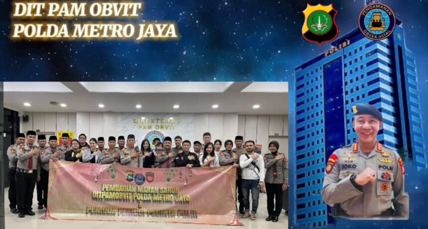 Ditobvit Polda Metro Jaya bersama komunitas Pemuda Pemudi Pecinta Polri menggelar aksi berbagi makan sahur pada Sabtu (15/3/2025) dini hari. Foto: Ditobvit Polda Metro Jaya