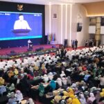 Menteri ATR/BPN Nusron Wahid saat menghadiri acara Muhammadiyah. Foto: dok humas