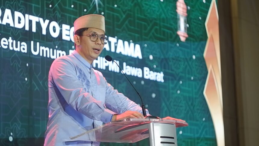 Ketua BPD HIPMI Jabar, Radityo Egi Pratama dalam acara buka puasa bersama di Bekasi. Foto: dok Hipmi