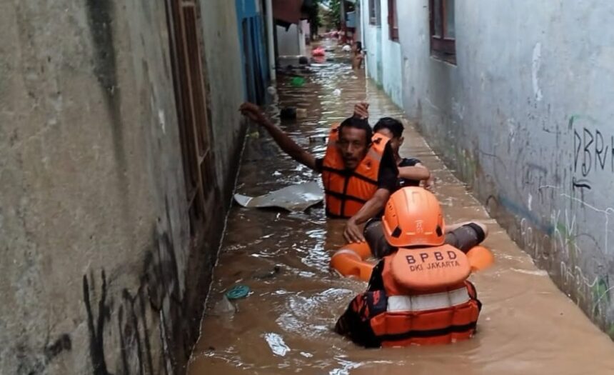 Banjir di Jakarta Timur. Foto: Instagram @kotajakartatimur