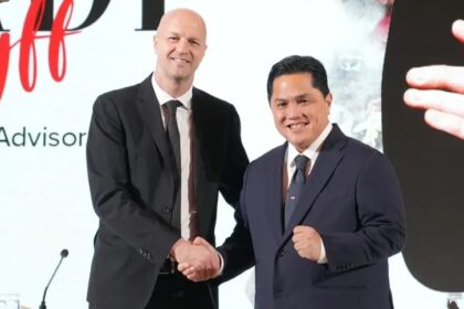 Anak raja Total Football Jordi Cruyff diperkenalkan PSSI di Hotel Mulia, Senayan, Jakarta, Selasa (11/3/2025). Pria asal Belanda itu menjadi Technical Advisor atau Penasihat Teknik PSSI.
