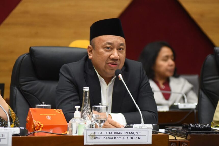 Wakil Ketua Komisi X DPR RI Lalu Hadrian Irfani. Foto
