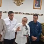 Menko Pangan Zulkifli Hasan usai Rakor bersama kementerian terkait, tentang pembentukan satgas Ketahanan Pangan. Foto: Ipol.id / Timur