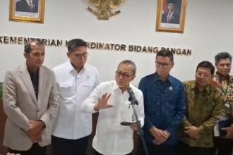 Menko Pangan Zulkifli Hasan usai Rakor bersama kementerian terkait, tentang pembentukan satgas Ketahanan Pangan. Foto: Ipol.id / Timur