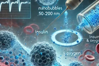 Ilustrasi teknologi nanobubbles yang menggantikan peran jarum suntik dan jauh lebih efektif sebagai media pengantar obat. Foto: dok kemenkes