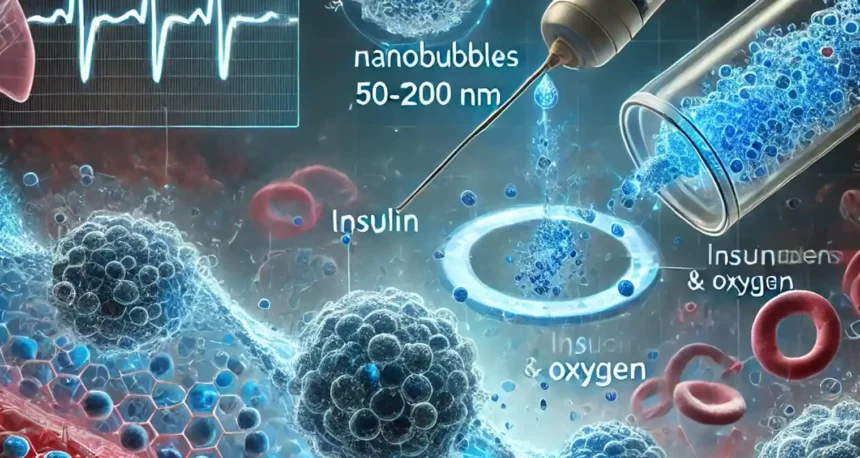 Ilustrasi teknologi nanobubbles yang menggantikan peran jarum suntik dan jauh lebih efektif sebagai media pengantar obat. Foto: dok kemenkes