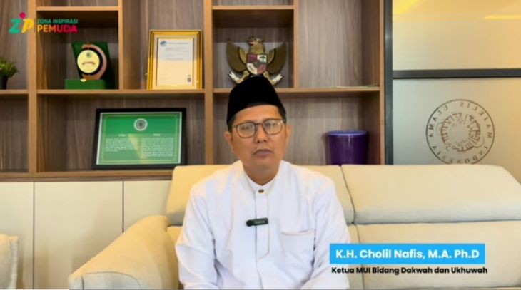 Ketua Majelis Ulama Indonesia (MUI) KH Cholil Nafis kembali mengingatkan bahaya judi online bagi masyarakat. Foto: Ist