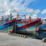 Kapal ikan yang ditahan KKP. Foto; dok humas