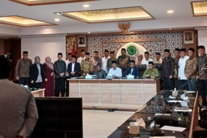 Menag Nasaruddin Umar berkunjung ke Gedung MUI Pusat, Jakarta. Foto: MUI