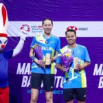 Ganda campuran Indoensia, Rehan/Gloria, harus puas runner-up di Orleans Masters 2025. Foto: PP PBSI