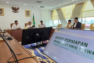 Kemenag melakukan persiapan untuk pelaksanaan Sidang Isbat Awal Syawal 1446 H. Foto: Kemenag