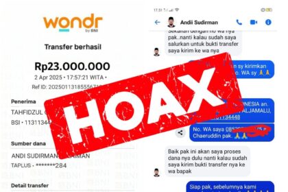 Waspada, Modus Penipuan, Bantuan Donasi Catut Nama Gubernur Andi Sudirman