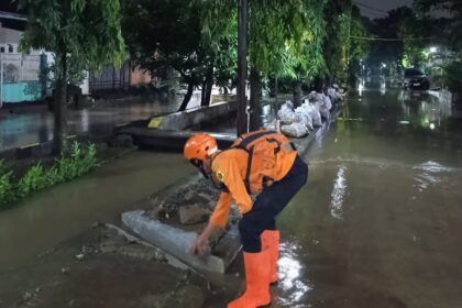 BPBD Kabupaten Bogor melakukan pemantauan di wilayah terdampak banjir pada Sabtu (26/4/2025). Foto: BPBD Kabupaten Bogor