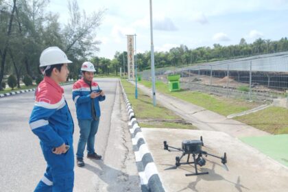 Dengan pemanfaatan drone dan teknologi kecerdasan buatan (AI) untuk analisis data, deteksi dini terhadap anomali atau degradasi sistem secara lebih tepat. Foto: Dok Pertamina