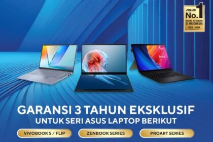 Seluruh pengguna yang membeli laptop ASUS Zenbook, ProArt, Vivobook S dan Vivobook Flip dengan tanggal aktivasi mulai 1 April 2025 akan secara otomatis mendapatkan layanan garansi internasional selama 3 tahun.