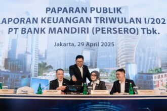 Paparan Publik Laporan Keuangan Triwulan I/2025 PT Bank Mandiri (Persero) Tbk, Jakarta, 29 April 2025. Foto: Dok Bank Mandiri