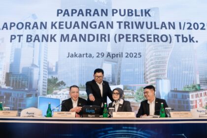 Paparan Publik Laporan Keuangan Triwulan I/2025 PT Bank Mandiri (Persero) Tbk, Jakarta, 29 April 2025. Foto: Dok Bank Mandiri