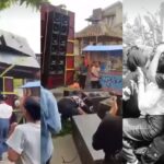 Penonton tertimpa sound horeg di Desa Sumber Anyar, Kecamatan Jambesari Darus Sholah, Bondowoso, Jawa Timur. Foto: Tangkapan layar Instagram @fakta.indo