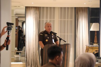 Kapuspenkum Kejaksaan Agung, Harli Siregar saat membuka kegiatan Pelatihan Intensif Mobile Journalism Tahun 2025 di Jakarta Selatan, Selasa (27/5/2025). Foto: Puspenkum Kejaksaan Agung