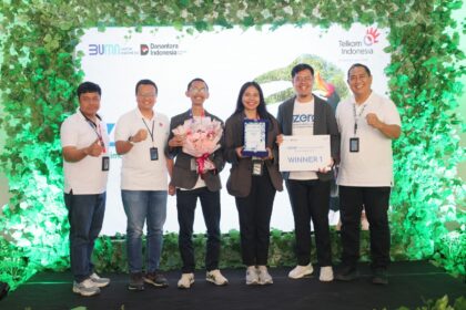 Menjadi bagian dari rangkaian kegiatan GoZero% Goes to Borneo yang diselenggarakan di Telkom Regional IV Kalimantan. Foto: Telkom Indonesia