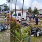 KA 170 Malioboro Ekspres relasi Purwokerto–Malang menabrak sejumlah kendaraan bermotor di perlintasan JPL No 08, Km 176+586, Emplasemen Stasiun Magetan. Senin (19/5/2025) pukul 12.49 WIB. Foto: Tangkapan layar X @sahabat_kereta