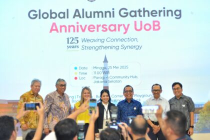 Alumni University of Birmingham Indonesia dalam acara Global Alumni Gathering Anniversary University of Birmingham (UoB) bertajuk '125 Years Weaving Connection Stenghtening Synergy' di Paragon Community Hub, Jakarta, pada Minggu (25/5/2025). Foto: Ist