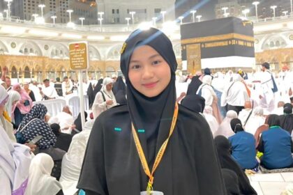 Levina Istiazah, jamaah haji termuda asal Jawa Tengah. Foto: Kemenag