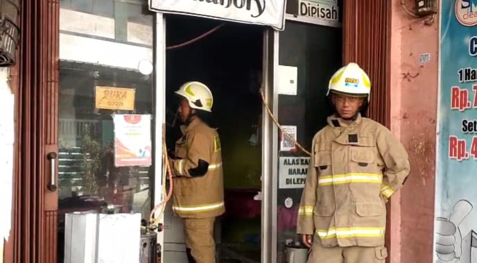 Mesin Pengering Berasap, Laundry, di Lubang Buaya Kebakaran