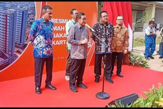 Gubernur DKI Jakarta, Pramono Anung, didampingi Wakil Gubernur DKI Jakarta, Rano Karno, Wali Kota Jakarta Selatan, M Anwar, dan Kepala Dinas Perumahan DKI Jakarta, Kelik Indriyanto saat meresmikan Rusunawa Jagakarsa di Jalan Margasatwa Raya, No. 5, Jagakarsa, Jakarta Selatan, Kamis (8/5/2025). Foto: Ist