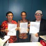 Hendry dan Zulmansyah sepakat kongres persatuan PWI. Foto: Istimewa