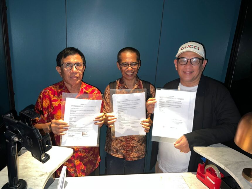 Hendry dan Zulmansyah sepakat kongres persatuan PWI. Foto: Istimewa