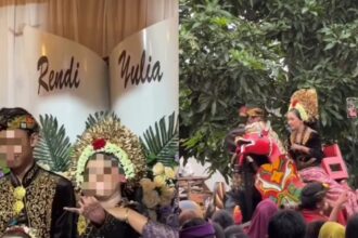 Pernikahan sepasang pengantin di bawah umur terjadi di Lombok, Nusa Tenggara Barat. Foto: Tangkap layar IG @medsoszone