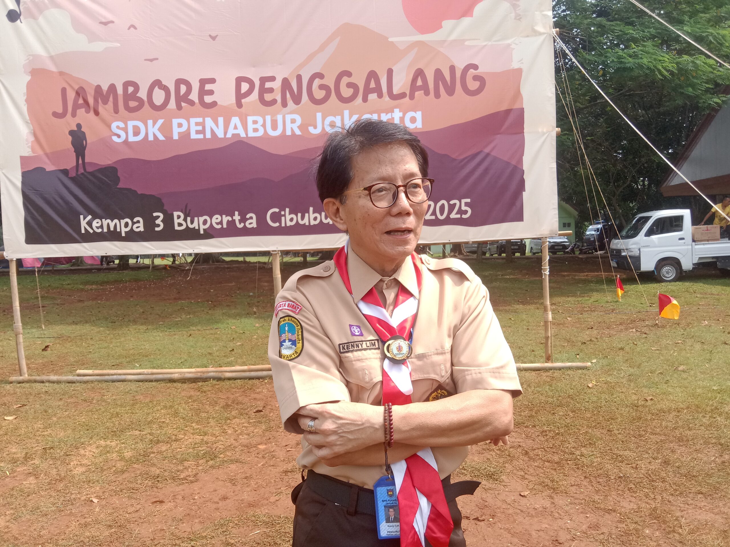 Kenny Lim, Ketua BPK PENABUR Jakarta usai upacara Jambore Penggalang SDK PENABUR 2025.