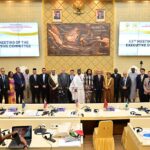 Ketua Badan Kerja Sama Antar Parlemen (BKSAP) DPR RI Mardani Ali Sera, dalam foto bersama saat pertemuan Komite Eksekutif Persatuan Parlemen Negara Organisasi Kerja Sama Islam (OKI) atau Parliamentary Union of the OIC Member States (PUIC) yang digelar pada Senin (12/5/2025). Foto: