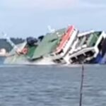 Kapal Motor Penumpang (KMP) Mukhlisa dikabarkan tenggelam di Perairan Teluk Balikpapan, Kalimantan Timur, pada Senin (5/5/2025) pukul 15.20 WITA. Foto: Tangkap layar IG @mygigsmedia