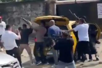 Bentrokan di Kemang. Foto: Tangkapan layar video viral