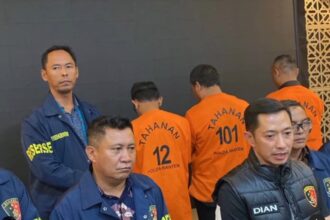 Polda Banten menetapkan tiga tersangka kasus pemalakan. Foto: ipol.id