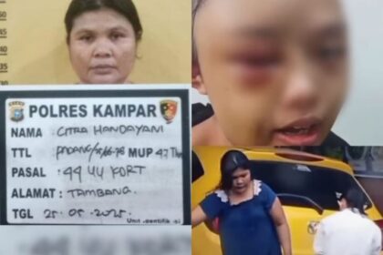 VW (18 tahun), gadis yatim piatu di Desa Tarai Bangun, Kecamatan Tambang, Kabupaten Kampar, Riau, menjadi korban kekerasan tantenya, CH. Foto: Tangakp layar IG @diskursusnetwork