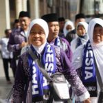 Jemaah haji Indonesia tiba di Madinah. Foto: MCH 2025