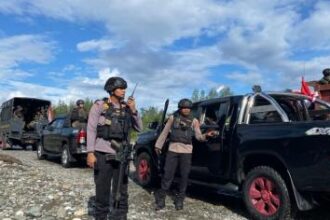 Satgas Damai Cartenz kontak tembak dengan KKB di Puncak Jaya yang mengakibatkan dua personel gugur. (Foto : Humas Polda Papua)