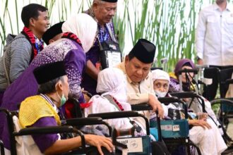 Presiden Prabowo Subianto saat saat Peresmian Terminal Khusus Haji dan Umrah 2F Bandar Udara (Bandara) Internasional Soekarno-Hatta, di Tangerang, Banten, Minggu (4/5/2025). Foto: Setneg