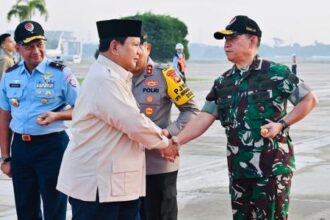 Presiden Prabowo Subianto saat bertolak ke Brunei Darussalam pada Rabu (14/5/2025) (foto: Sekretariat Presiden)