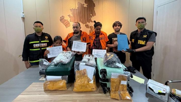 Penyelundupan sabu-sabu melalui Bandara Hang Nadim Batam berhasil digagalkan.
