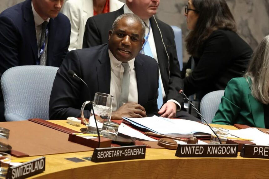 Menteri Luar Negeri Inggris David Lammy.