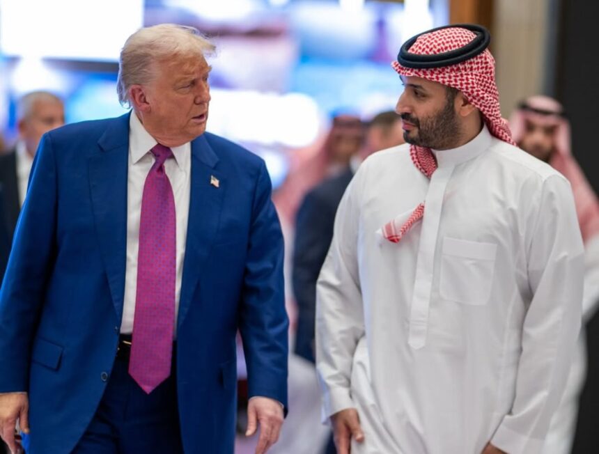 Presiden AS Donald Trump bertemu dengan Putra Mahkota Arab Saudi Mohammed bin Salman. Foto: Instagram @whitehouse