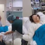 Seorang Influencer Tiktok kejang-kejang diduga saat overdosis obat bius di klinik kecantikan. Foto: Tangkap layar TikTok @memeflome