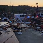 Badai tornado di AS menghancurkan banyak rumah warga Amerika. Foto: X.com @RPinthehousenow