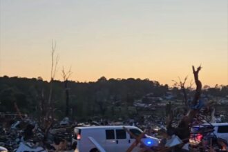 Badai tornado di AS menghancurkan banyak rumah warga Amerika. Foto: X.com @RPinthehousenow
