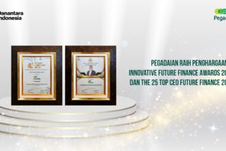 Pegadaian raih Innovative Future FInance Awards dan Top 25 CEO Future Finance 2025